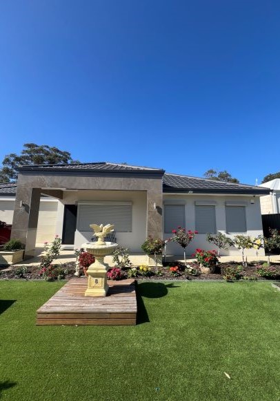 Security roller shutters on a Perth home